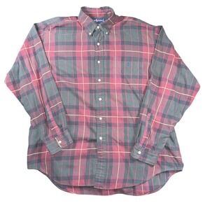 Ralph Lauren Shirt Mens XL Red Green Plaid Button Down Long Sleeve Blaire Cotton